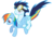 Size: 1024x727 | Tagged: dead source, safe, artist:pozitheteensie, rainbow dash, soarin', pegasus, pony, g4, bedroom eyes, blushing, duo, female, floppy ears, flying, goggles, male, mare, ponies riding ponies, riding, ship:soarindash, shipping, show accurate, simple background, smiling, spread wings, stallion, straight, transparent background, vector