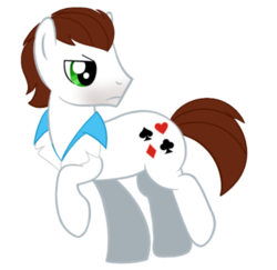 Size: 400x389 | Tagged: safe, artist:the-muffin-master, pony, facial hair, left 4 dead 2, nick, ponified, solo