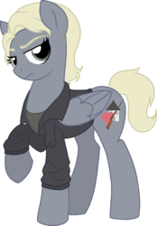 Size: 772x1112 | Tagged: safe, artist:tambelon, pegasus, pony, female, mare, maria miller, ponified, solo, the last of us, video game