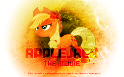 Size: 2560x1600 | Tagged: safe, artist:daringdashie, artist:enemyd, applejack, g4, bedroom eyes, female, solo, vector, wallpaper