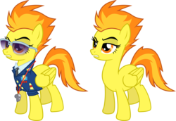 Size: 8190x5620 | Tagged: safe, artist:90sigma, spitfire, pegasus, pony, g4, absurd resolution, clothes, eyewear, female, glasses, mare, necktie, raised eyebrow, show accurate, simple background, solo, spitfire's tie, spitfire's whistle, sunglasses, transparent background, uniform, vector, whistle, wonderbolts dress uniform