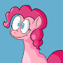 Size: 700x700 | Tagged: safe, artist:benja, pinkie pie, ask ask-the-ponies, g4, animated, female, solo