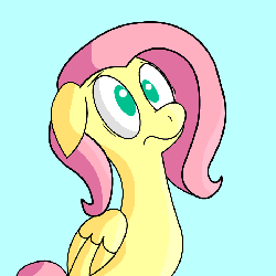 Size: 700x700 | Tagged: safe, artist:benja, fluttershy, ask ask-the-ponies, g4, animated, female, solo