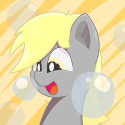 Size: 5120x5120 | Tagged: safe, artist:solipsus, derpy hooves, pegasus, pony, g4, absurd resolution, bubble, female, mare, solo