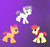 Size: 801x757 | Tagged: safe, artist:mirandathepanda, apple bloom, scootaloo, sweetie belle, g4, applebuck, cutie mark crusaders, rule 63, scooteroll, silver bell