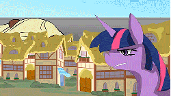 Size: 480x270 | Tagged: safe, artist:crowneprince, twilight sparkle, g4, angry, animated, attack on titan, female, gritted teeth, parody, spaghetti, transformation, wat