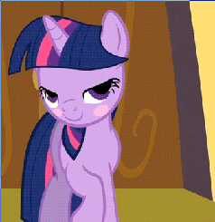 Size: 238x245 | Tagged: safe, screencap, twilight sparkle, g4, the crystal empire, blushing, female, lidded eyes, raised hoof, solo