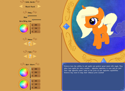 Size: 1391x1009 | Tagged: safe, oc, oc only, oc:dreamsicle, legends of equestria, 3d, 3d pony creator, game, game screencap, video game