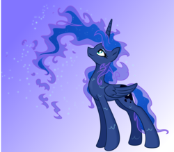 Size: 6839x6000 | Tagged: safe, artist:kp-shadowsquirrel, artist:spier17, princess luna, g4, absurd resolution, female, mane toss, solo, vector, windswept mane