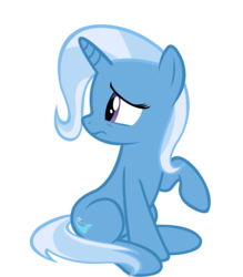 Size: 3411x3896 | Tagged: safe, artist:sofunnyguy, trixie, pony, unicorn, g4, female, mare, sad, simple background, solo, transparent background, vector