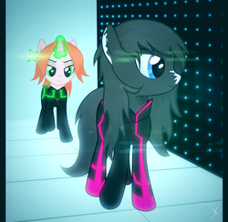 Size: 1278x1249 | Tagged: safe, artist:alterhouse, oc, oc only, oc:randy house, lens flare, tron, vector