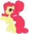 Size: 332x389 | Tagged: safe, artist:colossalstinker, apple bloom, rainbow dash, rainbow dash (g3), g3, g3.5, g4, female, recolor, solo