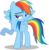 Size: 6000x6145 | Tagged: safe, artist:byteslice, artist:dasprid, rainbow dash, pegasus, pony, g4, my little pony: friendship is magic, rainbow falls, .svg available, absurd resolution, female, lidded eyes, raised hoof, simple background, solo, transparent background, vector