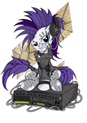 Size: 3508x4961 | Tagged: safe, artist:toonlancer, rarity, g4, alternate hairstyle, clothes, female, headphones, hilarious in hindsight, hoodie, mohawk, piercing, punk, raripunk, simple background, solo, transparent background