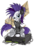 Size: 3508x4961 | Tagged: safe, artist:toonlancer, rarity, g4, alternate hairstyle, clothes, female, headphones, hilarious in hindsight, hoodie, mohawk, piercing, punk, raripunk, simple background, solo, transparent background