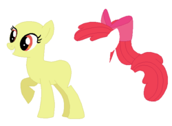 Size: 578x426 | Tagged: safe, artist:selenaede, apple bloom, earth pony, pony, g4, bald, base, female, older, older apple bloom, solo