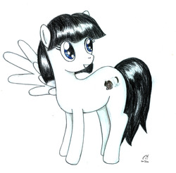 Size: 3921x3851 | Tagged: safe, artist:otherunicorn, oc, oc only, pegasus, pony, fallout equestria, solo, traditional art