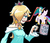 Size: 814x702 | Tagged: safe, princess celestia, g4, all the way through, drinking, nail polish, nintendo, princess rosalina, rosalina, super mario, super mario galaxy, wat, your tears are delicious