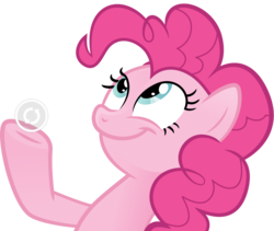 Size: 1214x1024 | Tagged: safe, pinkie pie, earth pony, pony, g4, female, look what pinkie found, meme, refresh, simple background, solo, transparent background, vector