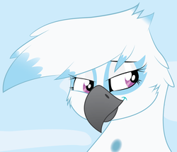 Size: 1384x1192 | Tagged: safe, artist:tallyburd, oc, oc only, oc:skye snowtail, griffon, griffon tales, solo