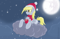 Size: 3130x2015 | Tagged: safe, artist:starhoof, derpy hooves, pegasus, pony, g4, clothes, female, high res, mare, scarf, solo