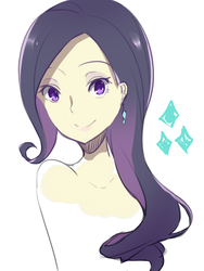 Size: 600x800 | Tagged: safe, artist:biscuit1646, rarity, human, g4, female, humanized, light skin, pixiv, solo