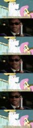 Size: 641x2479 | Tagged: safe, edit, edited screencap, screencap, bulk biceps, fluttershy, human, pegasus, pony, g4, rainbow falls, agent j, female, irl, irl human, male, mare, meme, men in black, neuralizer, photo, replacement meme, stallion, will smith