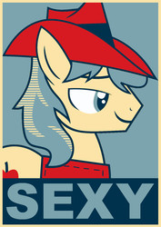 Size: 1008x1420 | Tagged: safe, artist:azdaracylius, braeburn, g4, hope poster, male, parody, poster, solo