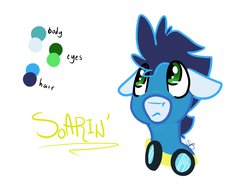 Size: 1280x960 | Tagged: safe, artist:backsash, soarin', g4, male, solo