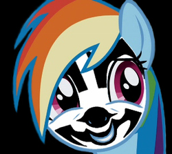 Size: 300x268 | Tagged: safe, artist:metabolikjeckel, rainbow dash, g4, female, insane clown posse, juggalo, meme, shaggy 2 dope, solo