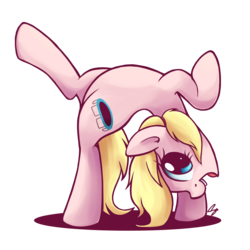 Size: 1852x1852 | Tagged: safe, artist:steffy-beff, pony, active stretch, backbend, bridge stretch, contortionist, flexible, harley quinn, ponified, solo