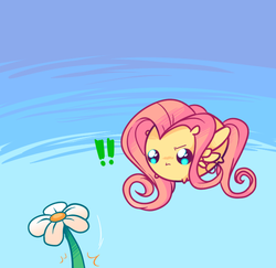 Size: 658x639 | Tagged: safe, artist:pekou, fluttershy, pegasus, pony, ask my little chubbies, g4, blob, chubbie, cute, female, flower, flying, mare, shyabetes, solo