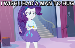 Size: 850x540 | Tagged: safe, rarity, equestria girls, g4, female, image macro, solo