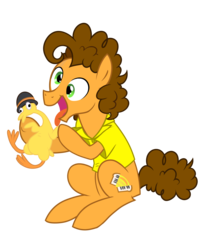 Size: 2000x2448 | Tagged: safe, artist:fillyblue, boneless, cheese sandwich, earth pony, pony, g4, pinkie pride, male, rubber chicken, simple background, solo, stallion, transparent background