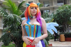 Size: 4096x2720 | Tagged: safe, artist:geekeryandsuch, rainbow dash, human, g4, cosplay, irl, irl human, photo