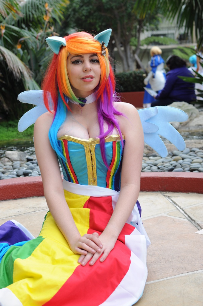 533551 Safe Artist Geekeryandsuch Rainbow Dash Human Cosplay Irl Irl Human Photo