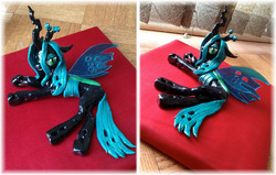 Size: 910x578 | Tagged: safe, artist:kitara88, queen chrysalis, g4, craft, sculpture