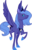 Size: 479x750 | Tagged: safe, artist:nooby-banana, princess luna, alicorn, pony, g4, female, s1 luna, simple background, solo