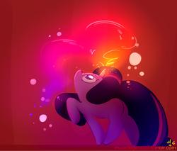 Size: 1280x1088 | Tagged: safe, artist:musicalgenius, twilight sparkle, g4, alternate hairstyle, butt, color, color porn, colored, female, long mane, long tail, magic, plot, solo, sparkles