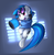 Size: 3357x3425 | Tagged: safe, artist:slackerthehacker, dj pon-3, vinyl scratch, g4, bass cannon, clothes, female, headphones, hoodie, solo