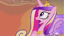 Size: 432x242 | Tagged: safe, screencap, princess cadance, twilight sparkle, alicorn, pony, tatzlwurm, g4, three's a crowd, animated, female, flying, hub logo, hubble, low angle, mare, out of context, sisters-in-law, the hub, twilight sparkle (alicorn)