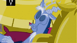 Size: 432x242 | Tagged: safe, screencap, discord, princess cadance, twilight sparkle, alicorn, pony, g4, three's a crowd, 300, animated, blue flu, carrying, female, flying, male, mare, reference, riding, throne of xerxes, twilight sparkle (alicorn)
