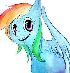 Size: 1200x1250 | Tagged: dead source, safe, artist:xxnowloadingxx, rainbow dash, g4, female, simple background, solo