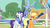 Size: 1440x810 | Tagged: safe, screencap, applejack, discord, pinkie pie, rainbow dash, rarity, pony, g4, my little pony: friendship is magic, three's a crowd, blue flu, hug