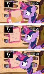 Size: 1920x3192 | Tagged: safe, screencap, twilight sparkle, alicorn, pony, g4, three's a crowd, comic, female, letter, mare, solo, twilight sparkle (alicorn)