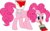 Size: 5000x3127 | Tagged: safe, artist:darknisfan1995, pinkie pie, g4, bucket, cute, diapinkes, female, high res, mouth hold, paint, paintbrush, simple background, solo, transparent background, vector