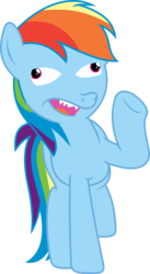 Size: 5000x9126 | Tagged: safe, artist:darknisfan1995, rainbow dash, pony, g4, absurd resolution, female, simple background, solo, transparent background, vector