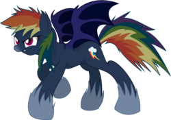 Size: 980x687 | Tagged: safe, artist:burnt-sprinkles, edit, rainbow dash, hengstwolf, g4, crossover, fangs, female, male, solo, sonic the hedgehog, sonic the hedgehog (series), sonic the werehog, sonic unleashed, spread wings, werebow dash