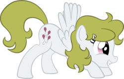 Size: 901x575 | Tagged: safe, artist:chano-kun, edit, surprise, pegasus, pony, g1, g4, female, g1 to g4, generation leap, grin, simple background, smiling, solo, transparent, transparent background