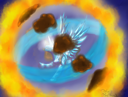 Size: 1024x778 | Tagged: safe, artist:thewonderbot, alicorn, pony, avatar state, korra, ponified, solo, the legend of korra